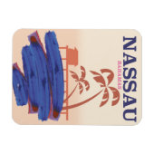 Poster van het reisstrand van Nassau Bahamas Magneet (Horizontaal)