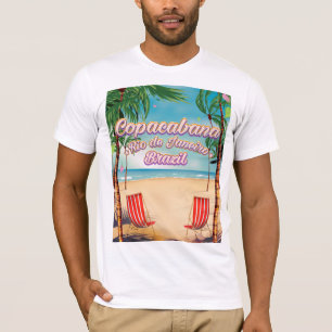 Poster van het reisstrand van Rio de Janeiro T-shirt