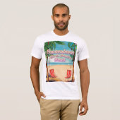 Poster van het reisstrand van Rio de Janeiro T-shirt (Voorkant volledig)