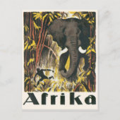 Poster van het Reizen van Afrika Briefkaart (Voorkant)