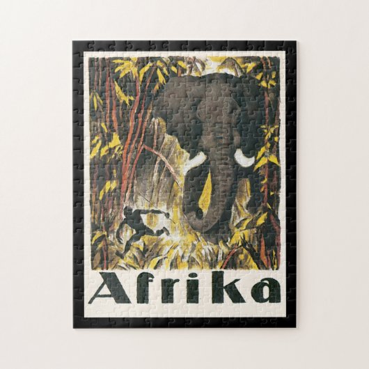 Poster van het Reizen van Afrika Legpuzzel (Verticaal)