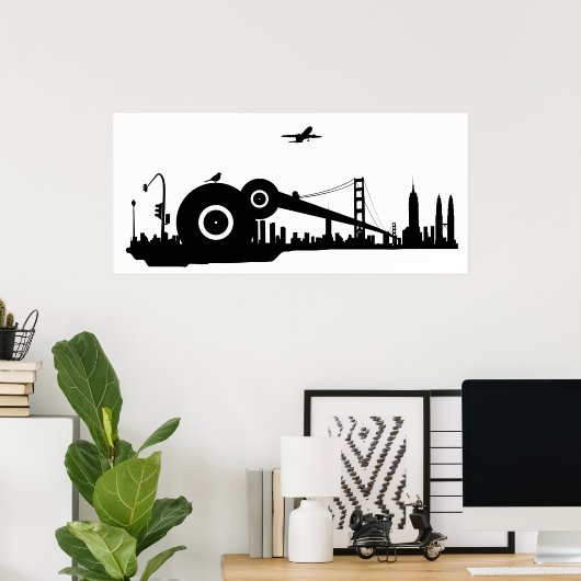 Poster van het reserveratievlak (Thuiskantoor)