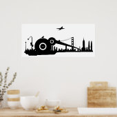 Poster van het reserveratievlak (Keuken)