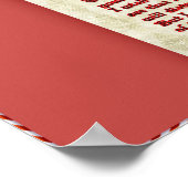 Poster van het rode vogelgedicht (Hoek)