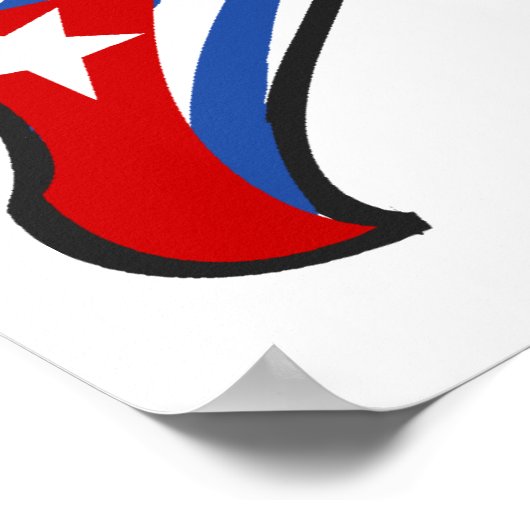 Poster van het Roos van Havana (Hoek)