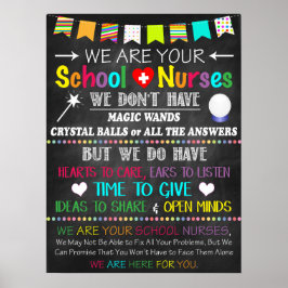 Poster van het schoolverpleeghuis Kantoor