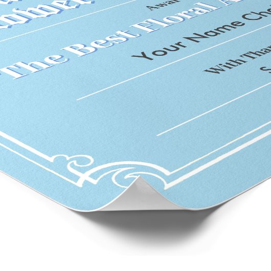 Poster van het Show-certificaat voor de ventilator (Hoek)