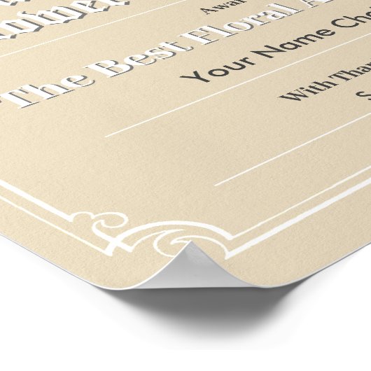 Poster van het Show-certificaat voor de ventilator (Hoek)