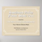 Poster van het Show-certificaat voor de ventilator (Voorkant)