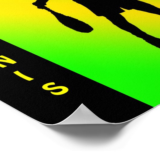 poster van het silhouet (Hoek)