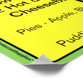 Poster van het speciale menu van vandaag - restaur (Hoek)