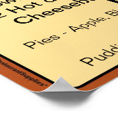 Poster van het speciale menu van vandaag - restaur (Hoek)