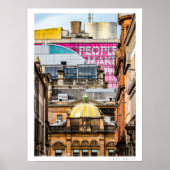 Poster van het stadscentrum van Glasgow (Voorkant)