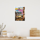 Poster van het stadscentrum van Glasgow (Keuken)