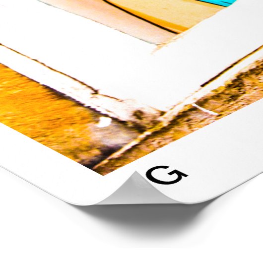 Poster van het stadscentrum van Glasgow (Hoek)