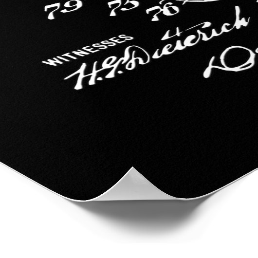 Poster van het steampunk-octrooi (Hoek)