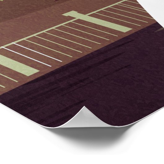 Poster van het stedelijk landschap (Hoek)