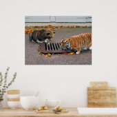 Poster van het stedelijk watergat (Keuken)