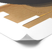 Poster van het strand van Mar del Plata Argentina (Hoek)