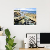 Poster van het strand van Maui Hawaii (Thuiskantoor)