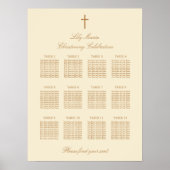 Poster van het Tafelstotende Schema van de Kerst 1 (Voorkant)