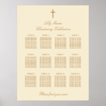 Poster van het Tafelstotende Schema van de Kerst 1