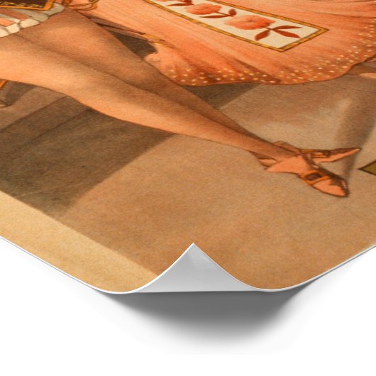 Poster van het theater van het heurly-Burly Extrav (Hoek)