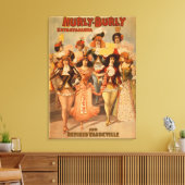 Poster van het theater van het heurly-Burly Extrav Canvas Afdruk (Insitu (Woonkamer))