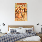 Poster van het theater van het heurly-Burly Extrav Canvas Afdruk (Insitu (Slaapkamer))