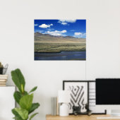 Poster van het Tibetaanse Plateau (Thuiskantoor)