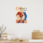 Poster van het tijdschrift Collier van 1909, La C (Keuken)