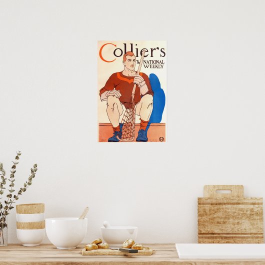  Poster van het tijdschrift Collier van 1909, La C (Keuken)