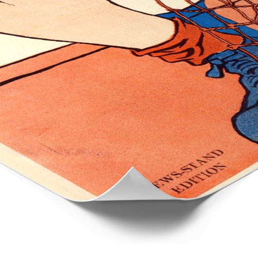  Poster van het tijdschrift Collier van 1909, La C (Hoek)