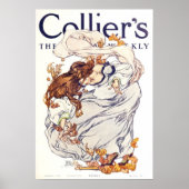  Poster van het Tijdschrift van Collier van 1908,  (Voorkant)