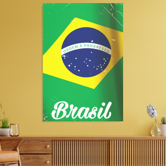 Poster van het traditionele vliegveld van Brasil Canvas Afdruk (Insitu (Woonkamer))