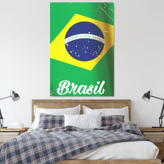 Poster van het traditionele vliegveld van Brasil Canvas Afdruk (Insitu (Slaapkamer))