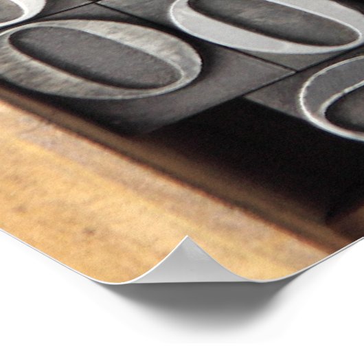 poster van het type brievenpermetaal (Hoek)