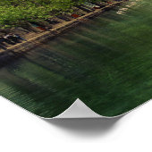 Poster van het Vassé Canal, Annecy, Frankrijk (Hoek)