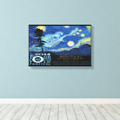 poster van het vierhoeksfestival van 2014 canvas afdruk (Insitu (Houten vloer))