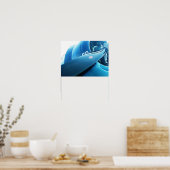 Poster van het vliegtuig (Keuken)