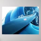 Poster van het vliegtuig (Voorkant)