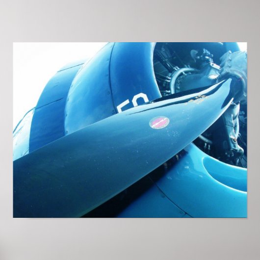 Poster van het vliegtuig (Voorkant)