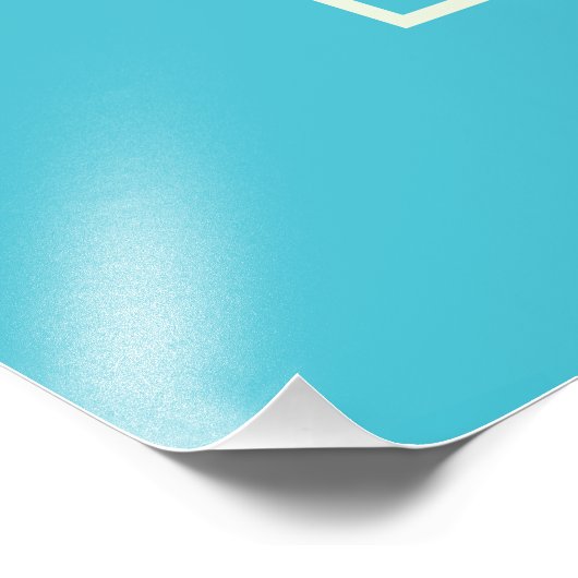 Poster van het  vliegtuig (Hoek)