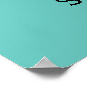 Poster van het Vrijgezellenfeest van Turquoise en  (Hoek)