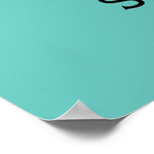 Poster van het Vrijgezellenfeest van Turquoise en  (Hoek)