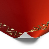 Poster van het walvissymbool (Hoek)