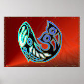 Poster van het walvissymbool (Voorkant)