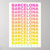 Poster van het wijnjaar Barcelona (Voorkant)