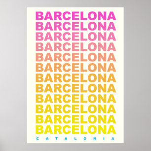 Poster van het wijnjaar Barcelona