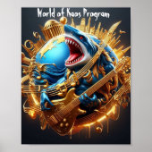 Poster van het World of Kaos-programma (Voorkant)